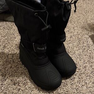Kamik Kids Black Snow Boots-like new